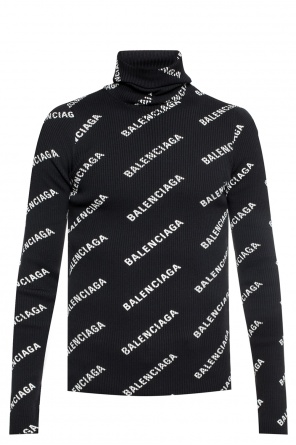 Ribbed turtleneck sweater with logo, zdjęcie 1 Ribbed turtleneck sweater with logo od Balenciaga